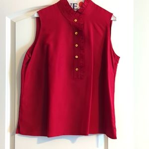 Silk sleeveless blouse